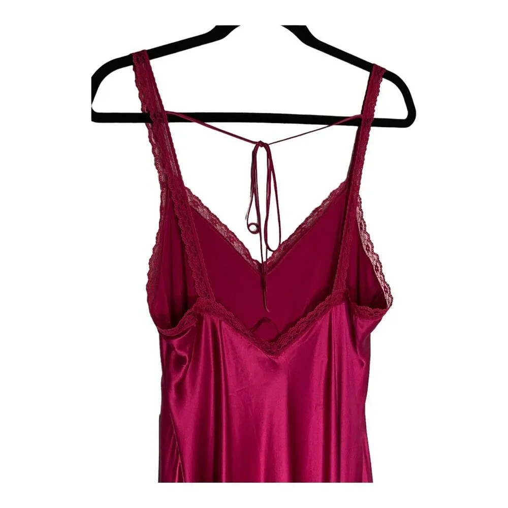 NWT Reformation Meadowlark Silk Slip Pink Dress-sz 12 - Picture 10 of 10